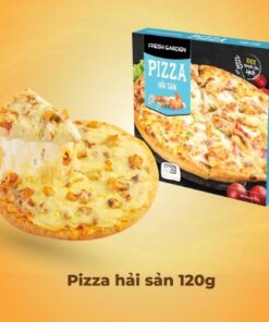 Bánh Pizza Hải Sản FRESH GARDEN 120g Thơm Ngon Tiện Lợi Chỉ 10 Phút Nướng