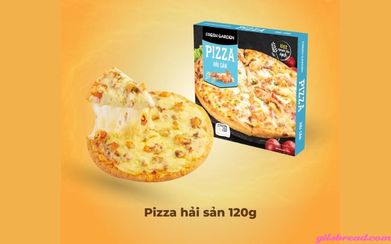 Bánh Pizza Hải Sản FRESH GARDEN 120g Thơm Ngon Tiện Lợi Chỉ 10 Phút Nướng