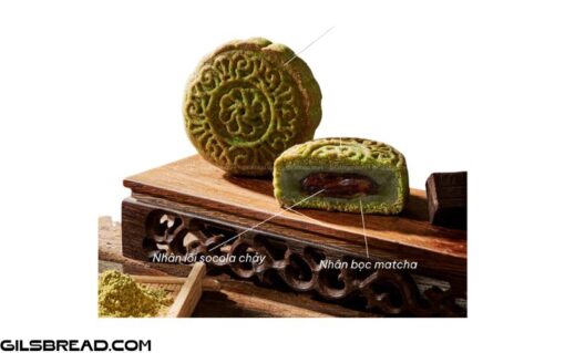 Bánh trung thu healthy MATCHA CHOCO CHẢY