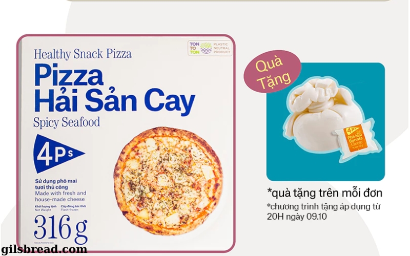 Bánh Pizza Đông Lạnh Hải Sản - 316Gr (2)